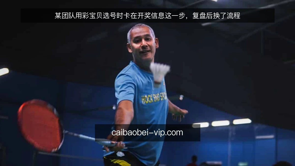 某团队用彩宝贝选号时卡在开奖信息这一步，复盘后换了流程